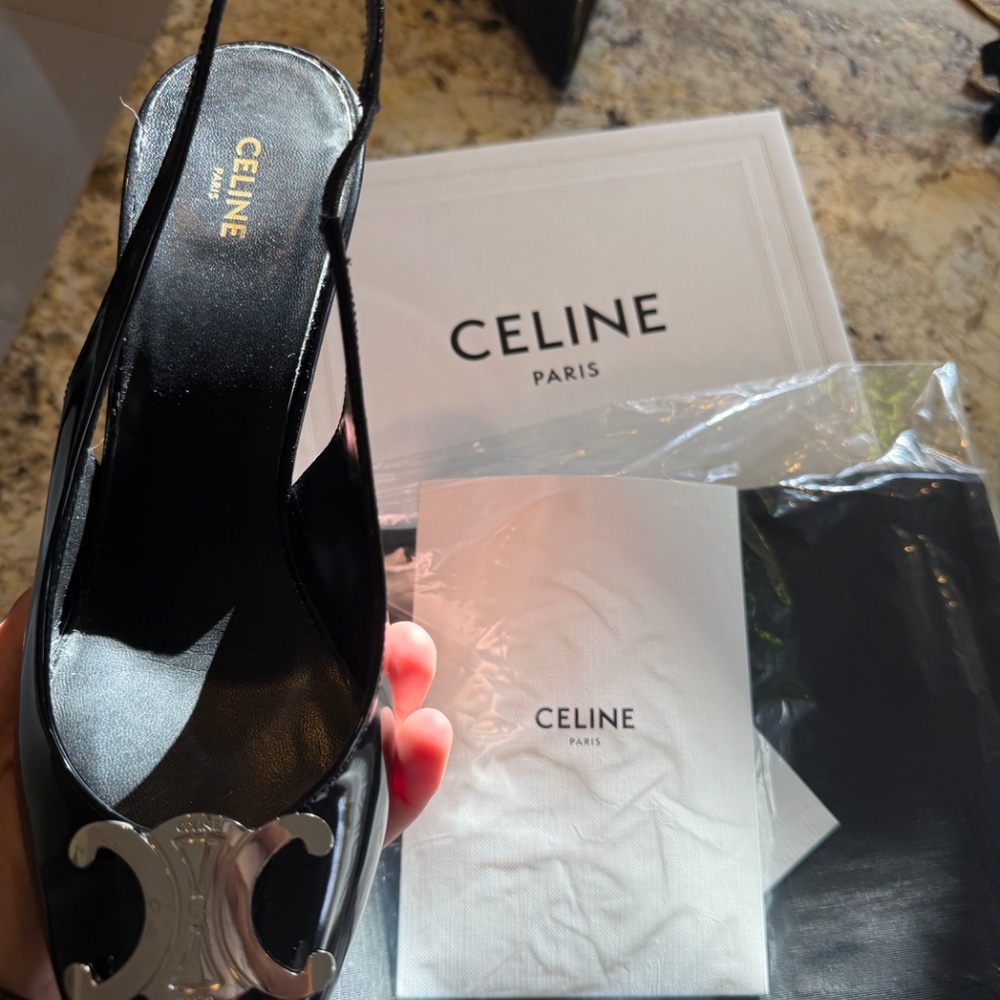 Celine Slighbacks with Triomphe, Size 38 - Picture 5 of 11